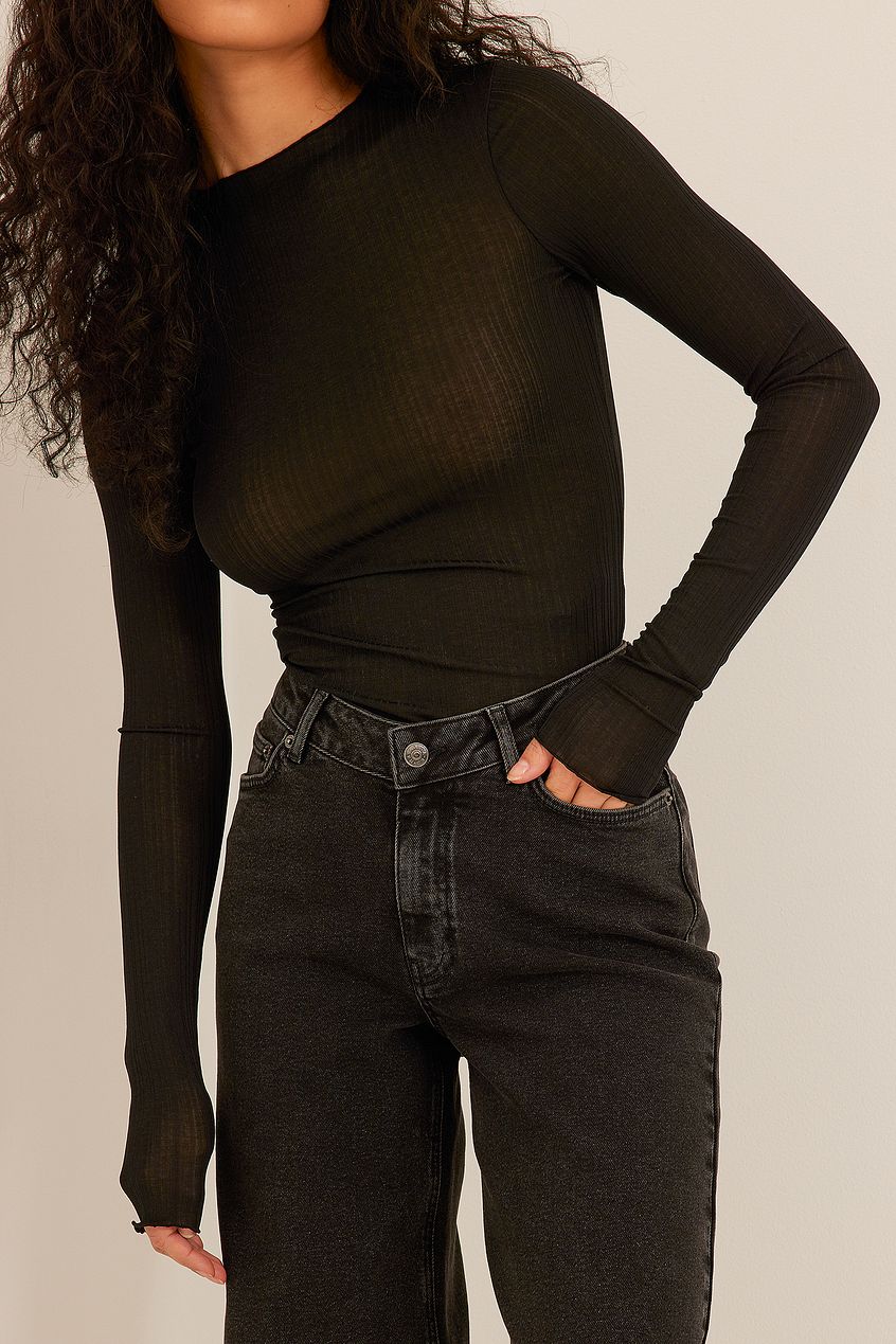 Raw Hem Denim For Womens - HB INDUSTRIES - Jeans -