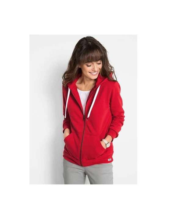 Red plain zipper For and women - HB INDUSTRIES - Hoodies & Sweatshirts -