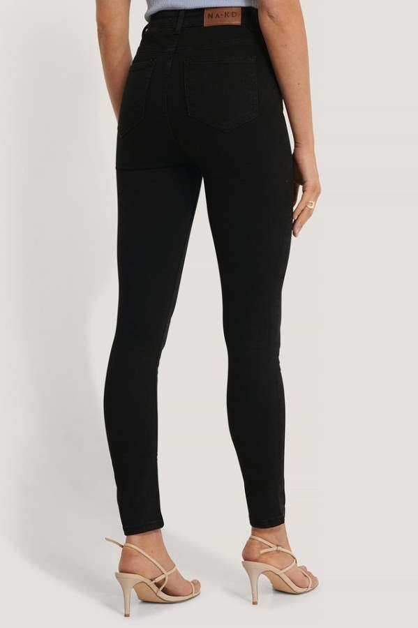 Skinny Fit Mid - Rise Slash Knee Stretchable Jeans - HB INDUSTRIES - Jeans -