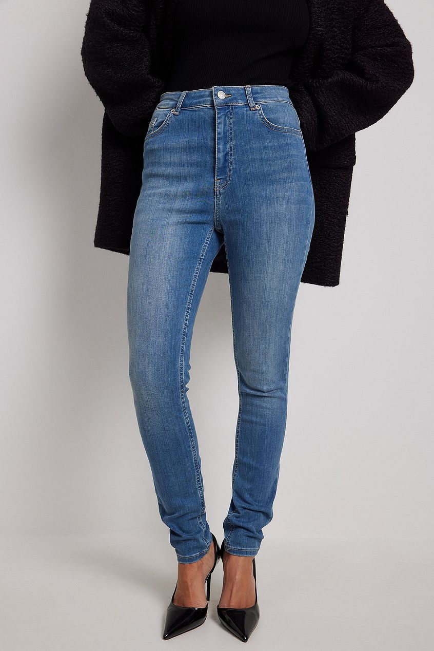 Skinny High Waist Stretch Jeans For Womens - HB INDUSTRIES - Jeans -