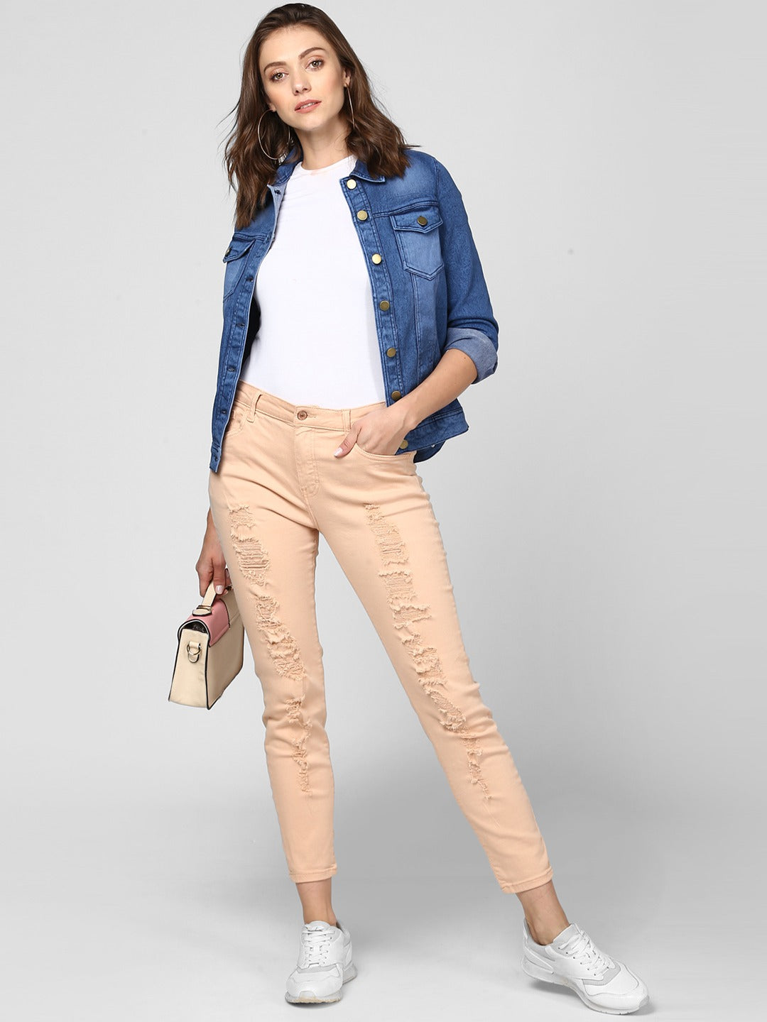 Women Blue Solid Jacket