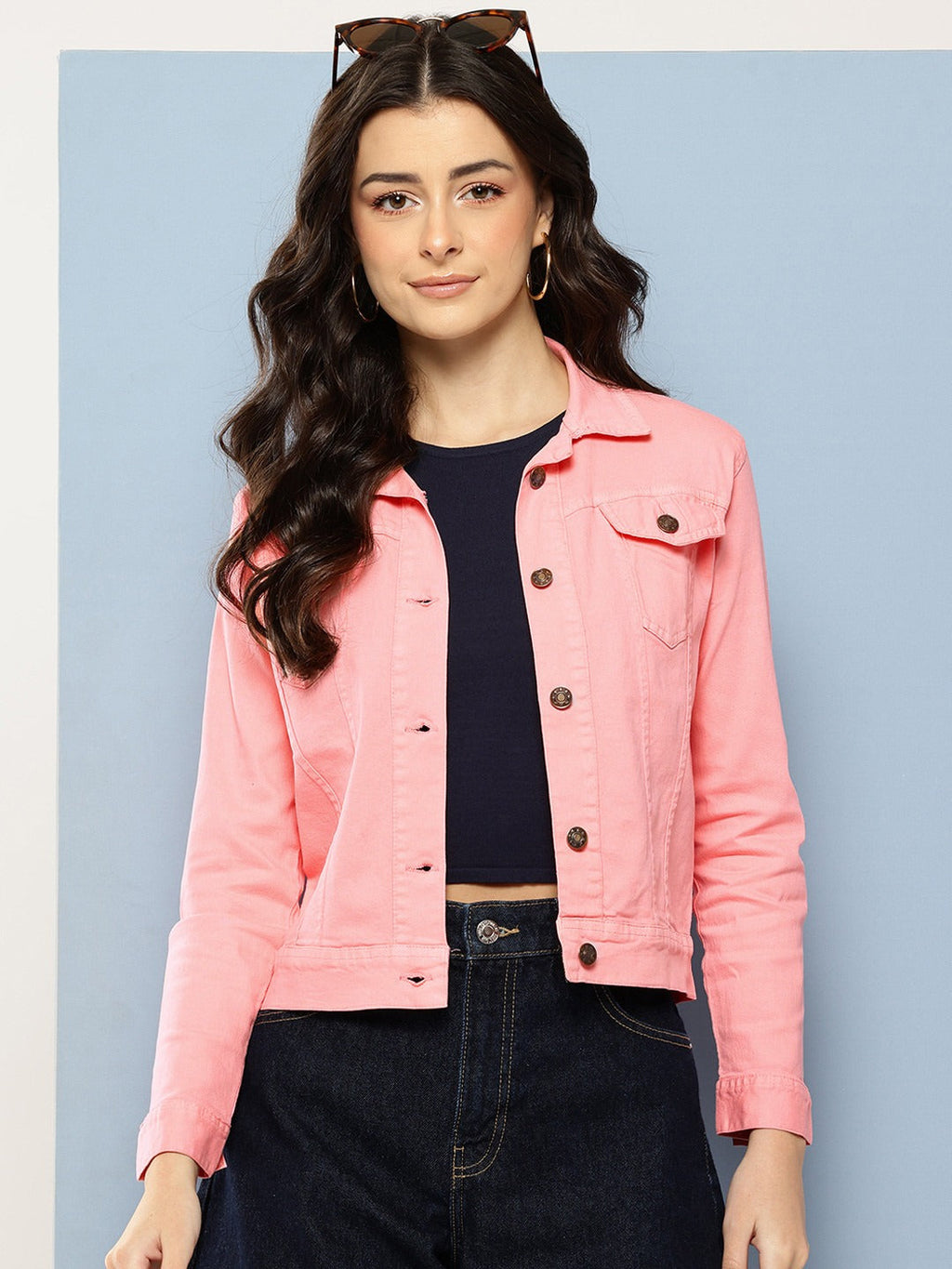 Spread Collar Denim Jacket – Stylish Everyday Layer for Pakistani Streetwear | HB INDUSTRIES