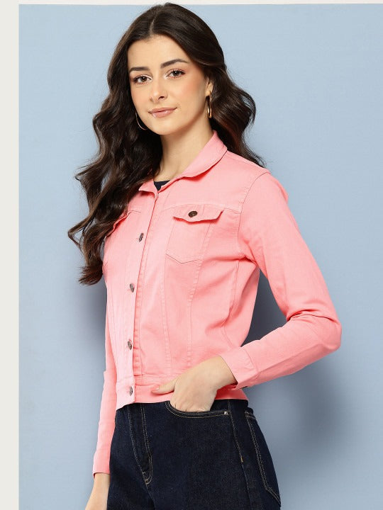 Spread Collar Denim Jacket – Stylish Everyday Layer for Pakistani Streetwear | HB INDUSTRIES