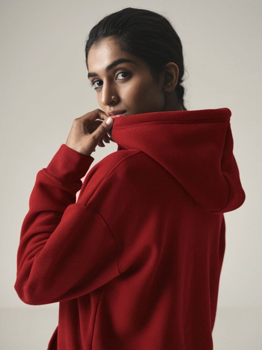 Women Typography Printed Hooded Sweatshirt – Trendy Graphic Hoodie for Winter in Pakistan | DOCACCA