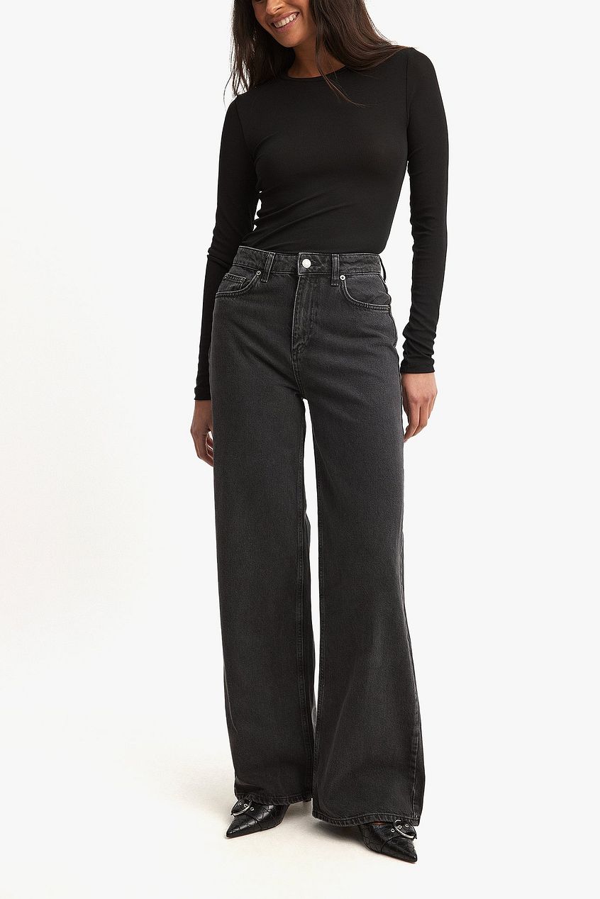 Women Wide High Waist Jeans – Flattering Wide-Leg High-Rise Denim for Pakistan | HB INDUSTRIES