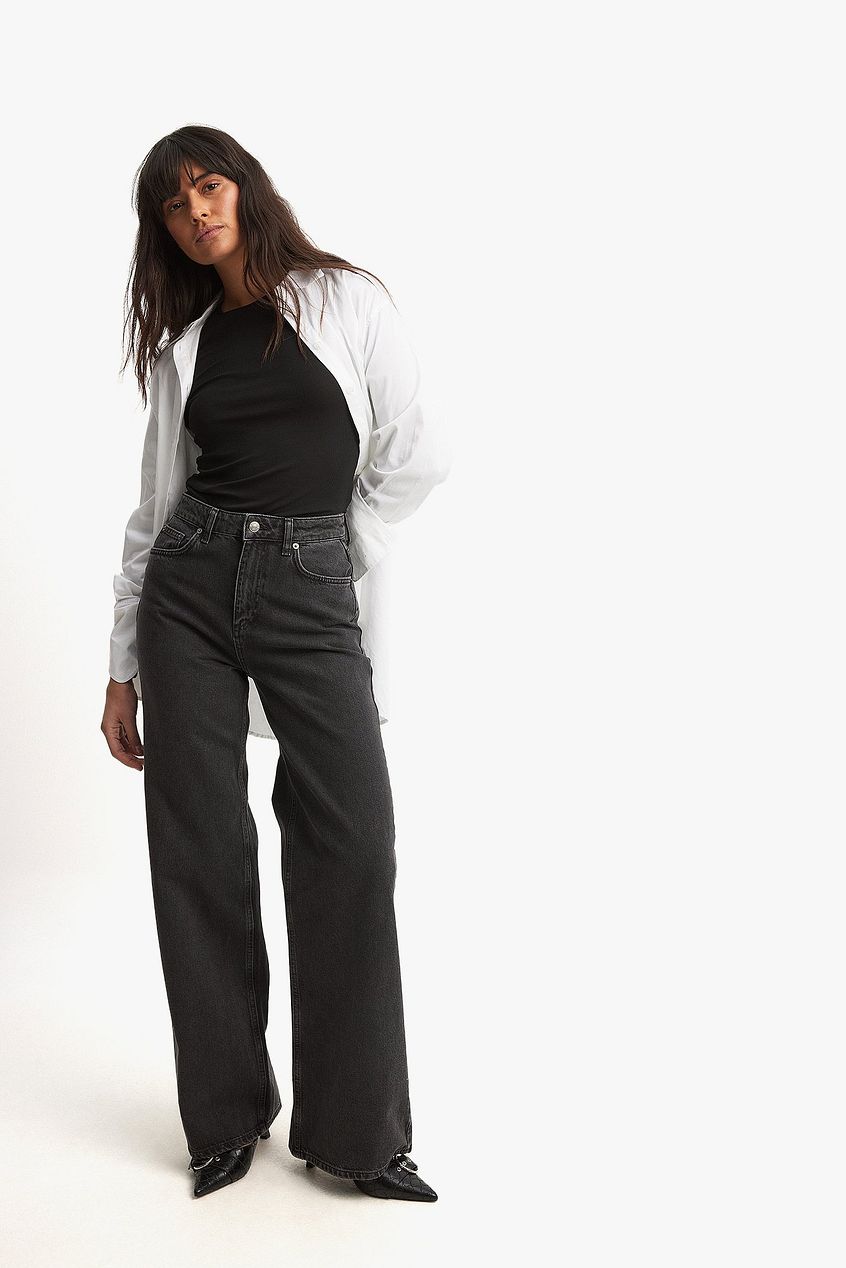 Women Wide High Waist Jeans – Flattering Wide-Leg High-Rise Denim for Pakistan | HB INDUSTRIES