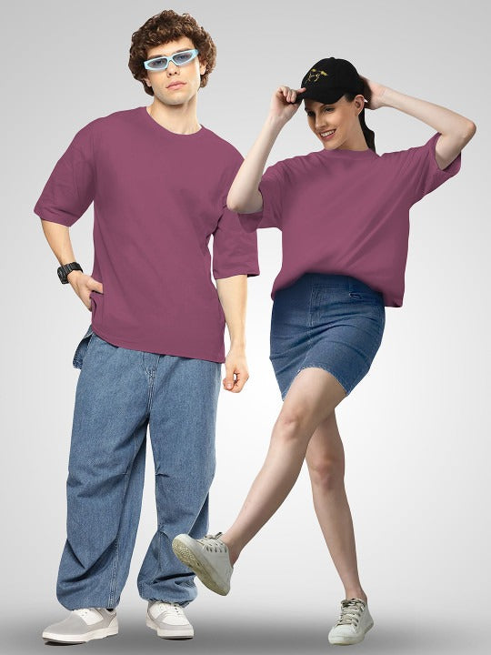 Unisex Twistform Twinny Zone Pack of 2 Solid Cotton Oversized T-Shirts – Premium Casual Wear in Pakistan | DOCACCA