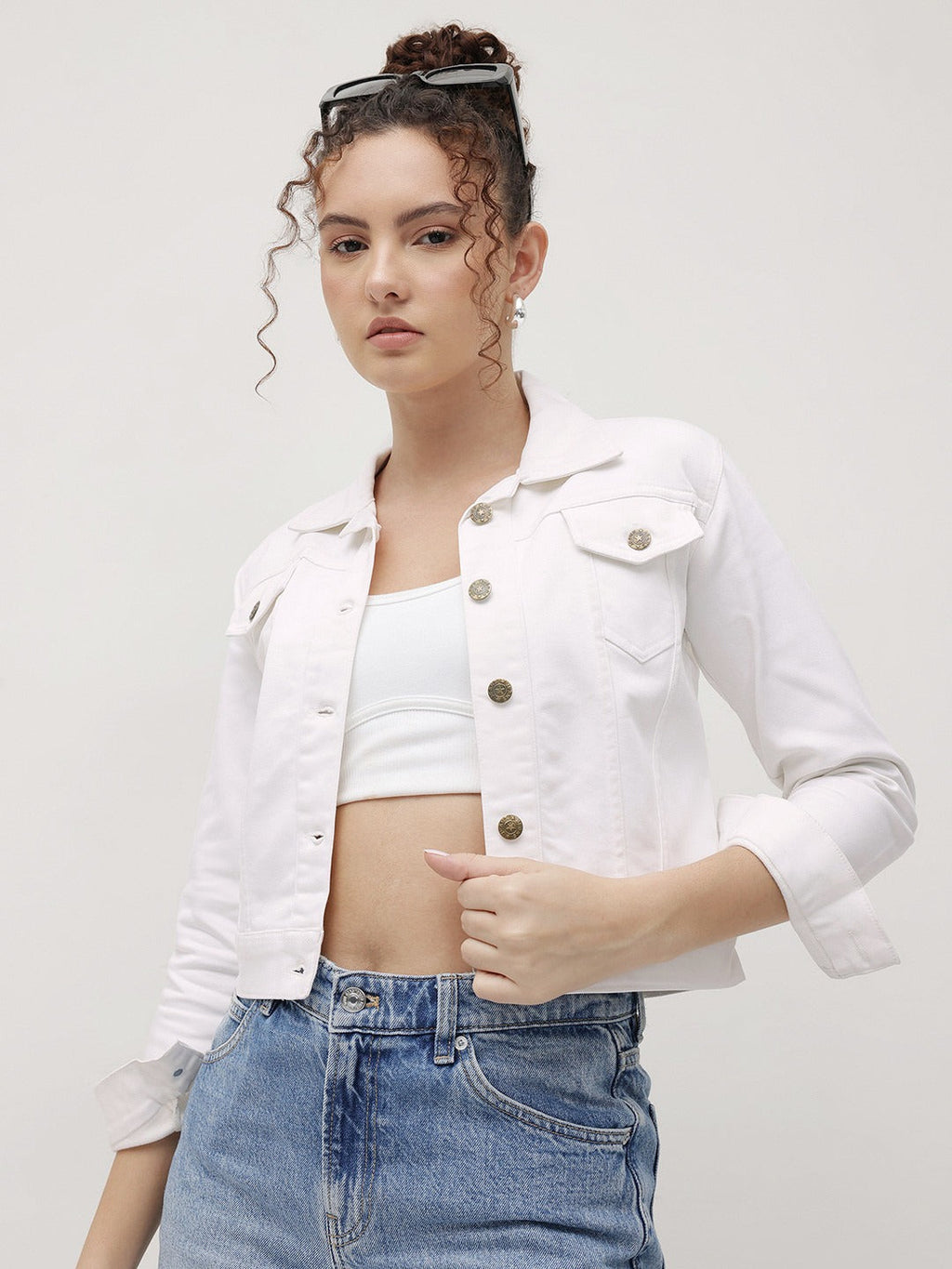 Women Crop Denim Jacket – Trendy Short Denim Layer for Everyday Pakistani Style | HB INDUSTRIES