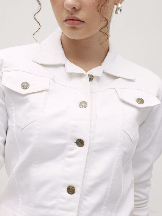 Women Crop Denim Jacket – Trendy Short Denim Layer for Everyday Pakistani Style | HB INDUSTRIES