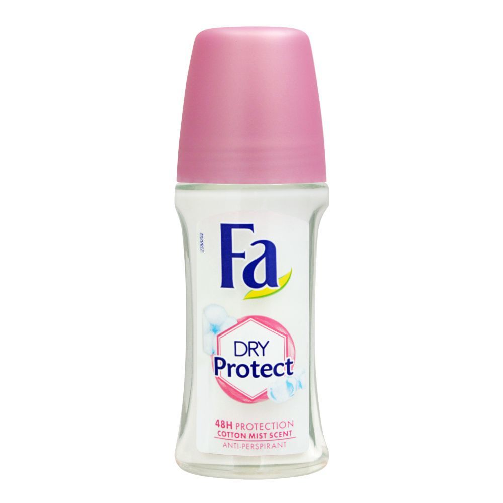 Fa 48H Protection Dry Protect Cotton Mist Scent Roll-On Deodorant, For Women, 50ml