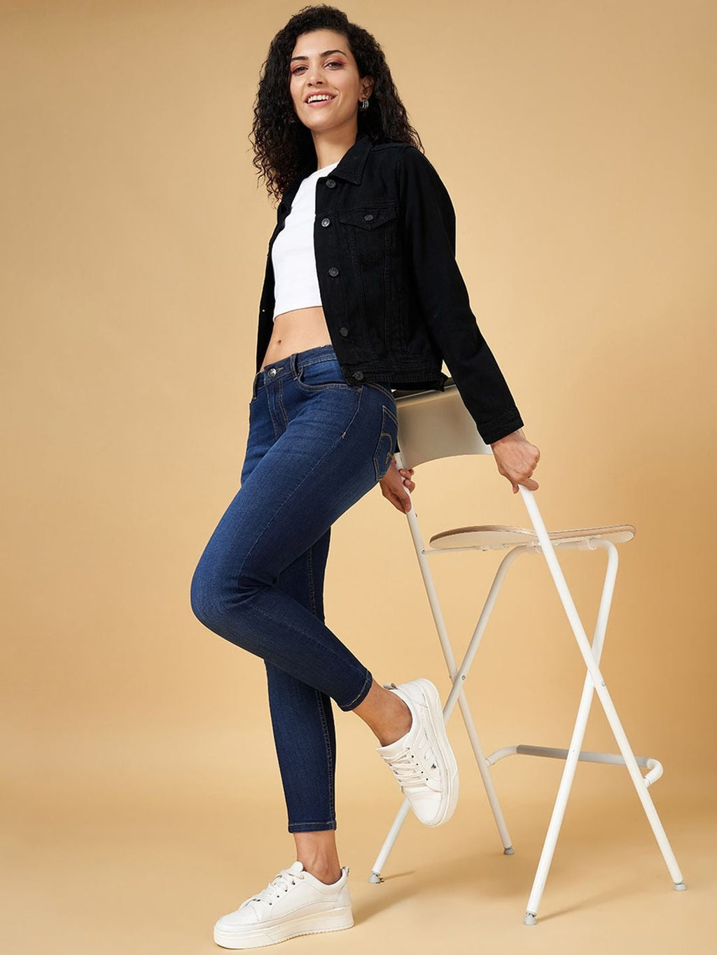 Spread Collar Pure Cotton Denim Jacket – Breathable Pure Cotton Trucker for Pakistan | DOCACCA