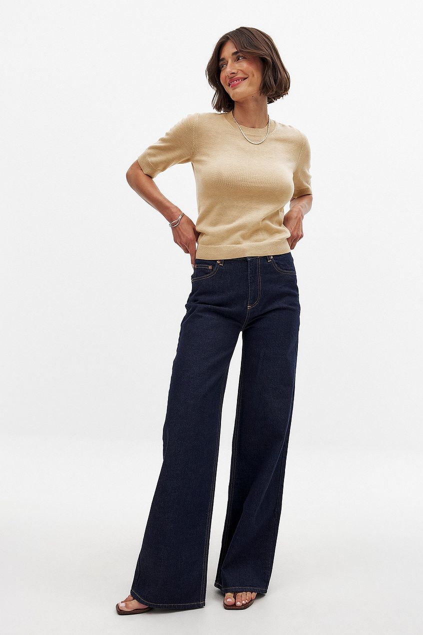 Women Wide High Waist Jeans – Flattering Wide-Leg, Tummy-Smoothing, All-Day Comfort Denim for Pakistan | DOCACCA