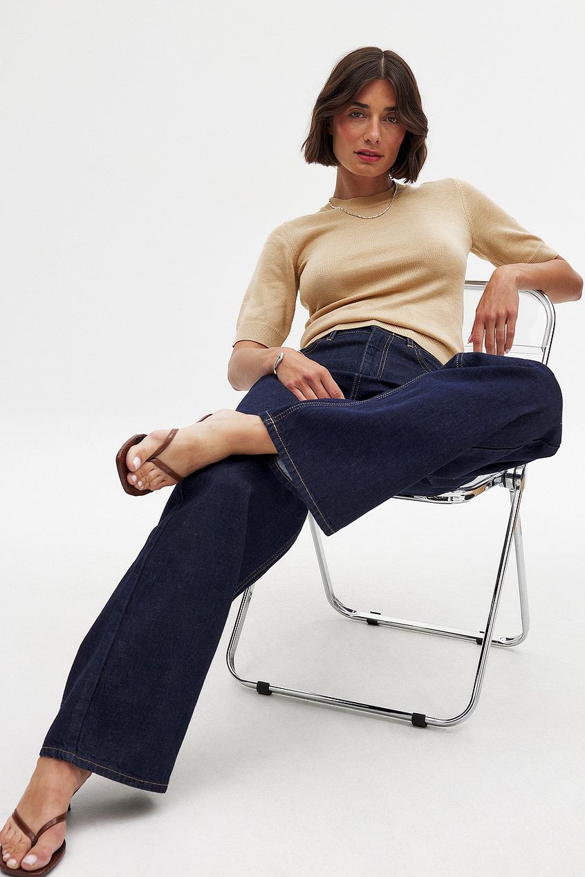 Women Wide High Waist Jeans – Flattering Wide-Leg, Tummy-Smoothing, All-Day Comfort Denim for Pakistan | DOCACCA