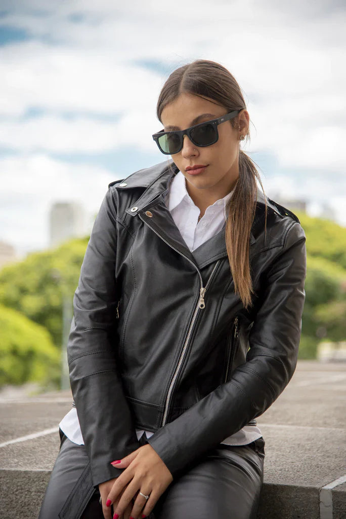 Dark Knight Black Biker Leather Jacket