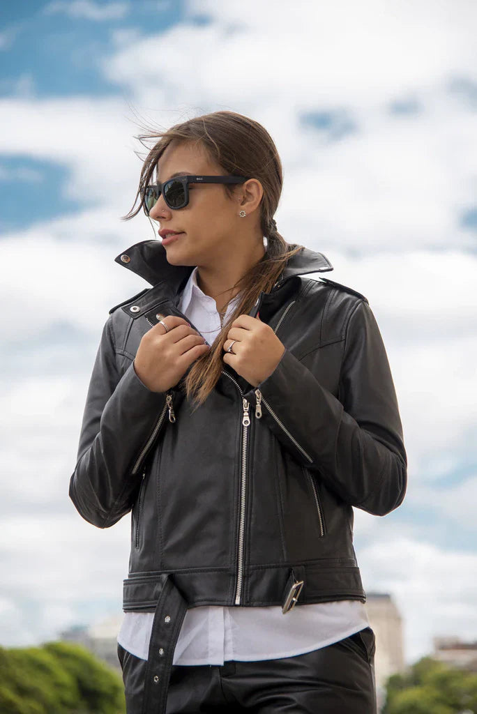 Dark Knight Black Biker Leather Jacket