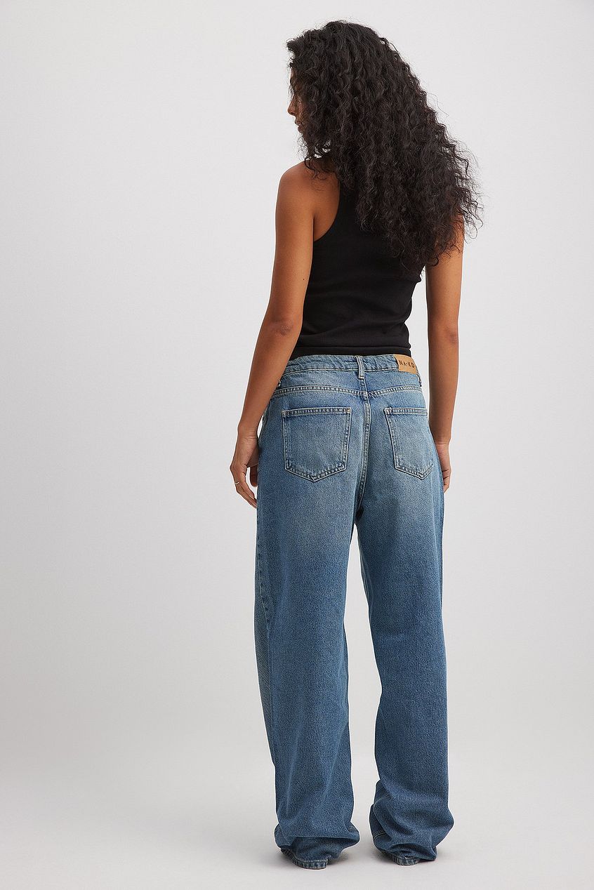 Women Loose Low Waist Long Jeans – Relaxed Baggy Fit, Low-Rise Comfort Denim for Pakistan | DOCACCA