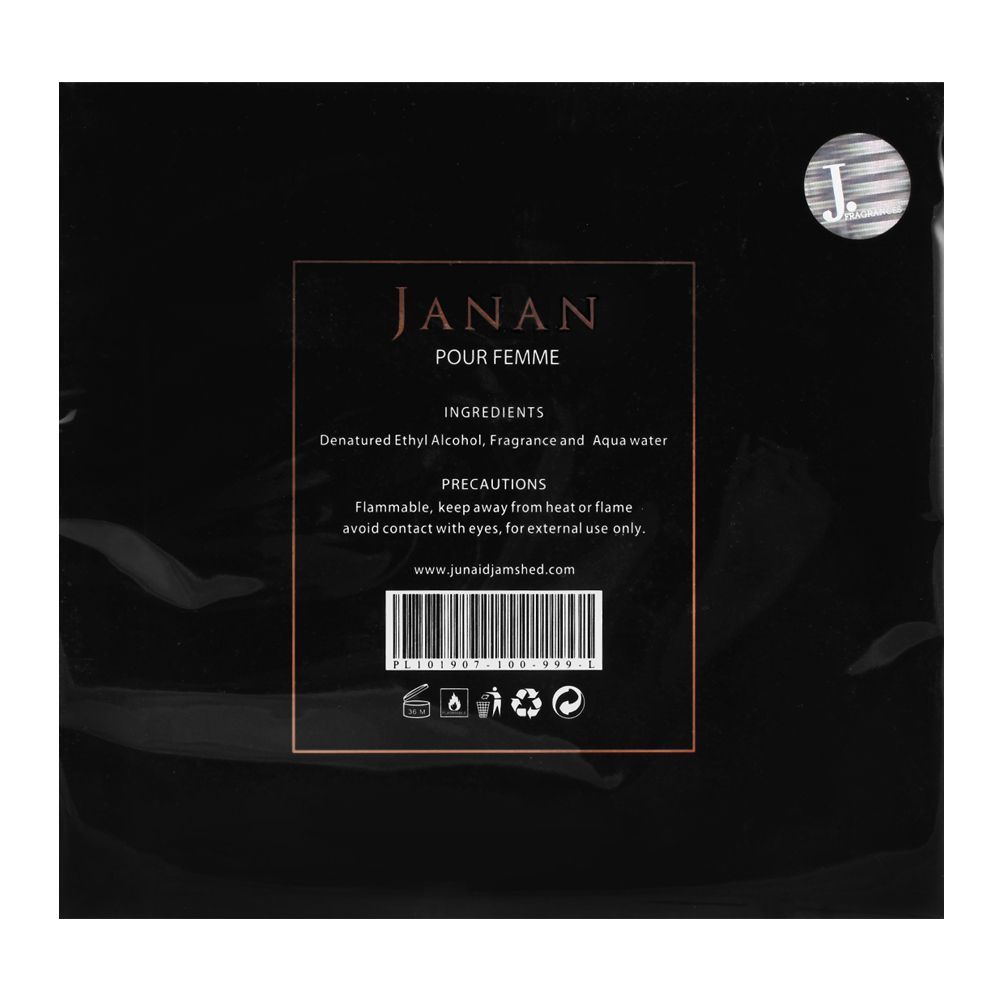 Junaid Jamshed J. Janan Pour Femme Eau De Parfum, Fragrance For Women, 100ml