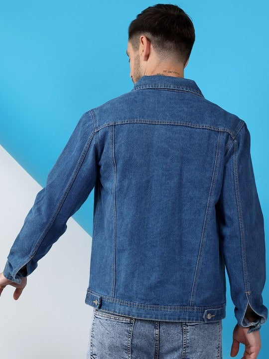 Men Spread Collar Denim Jacket – Smart, Breathable Everyday Wear in Pakistan | HB INDUSTRIES