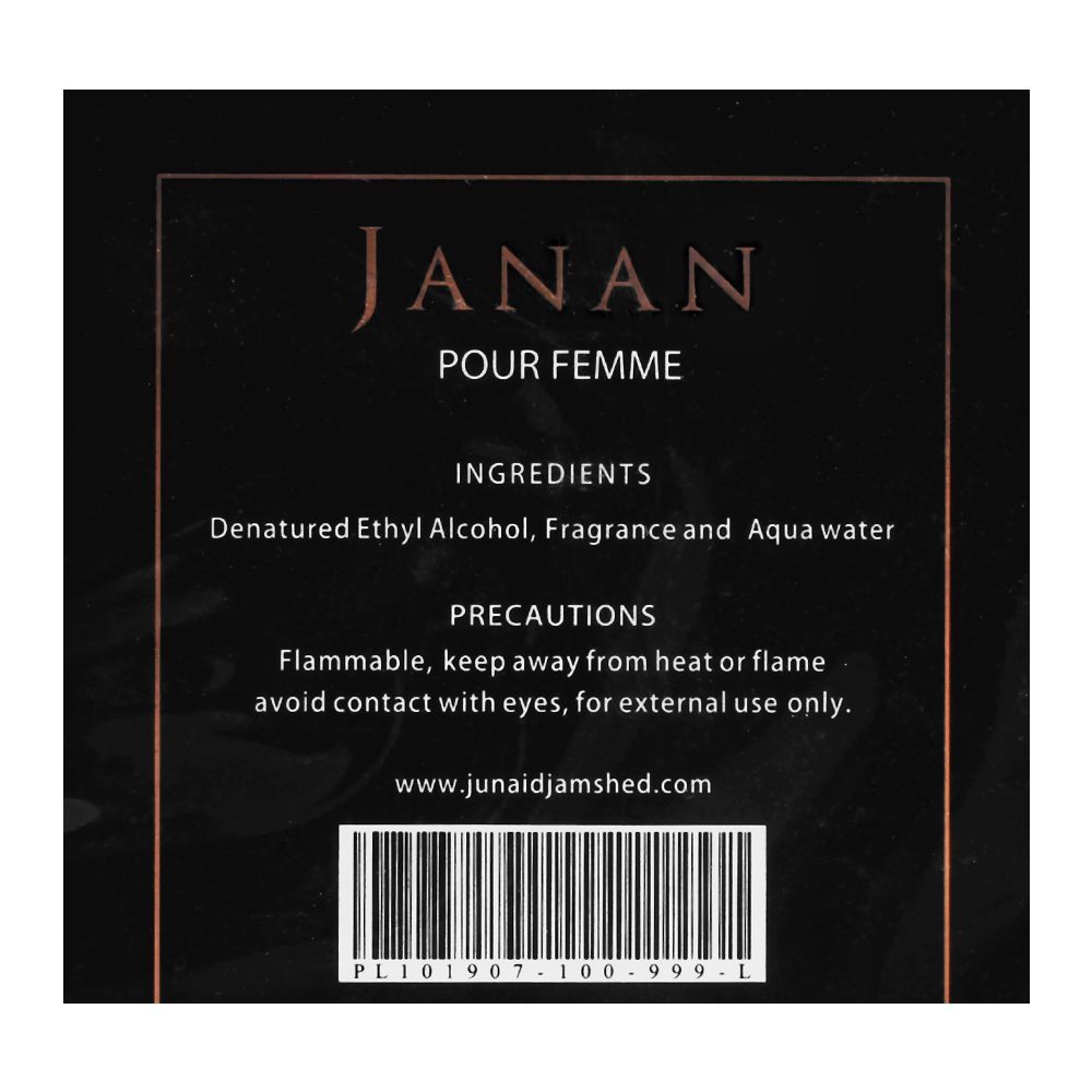 Junaid Jamshed J. Janan Pour Femme Eau De Parfum, Fragrance For Women, 100ml