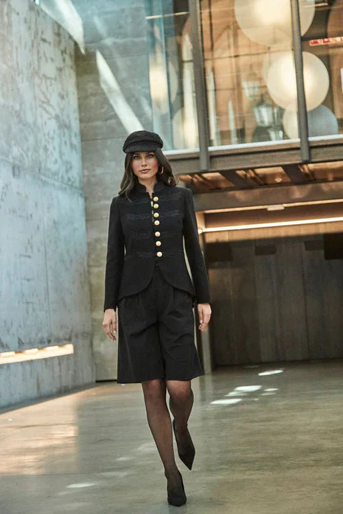 HB INDUSTRIES Black Military Women Blazer