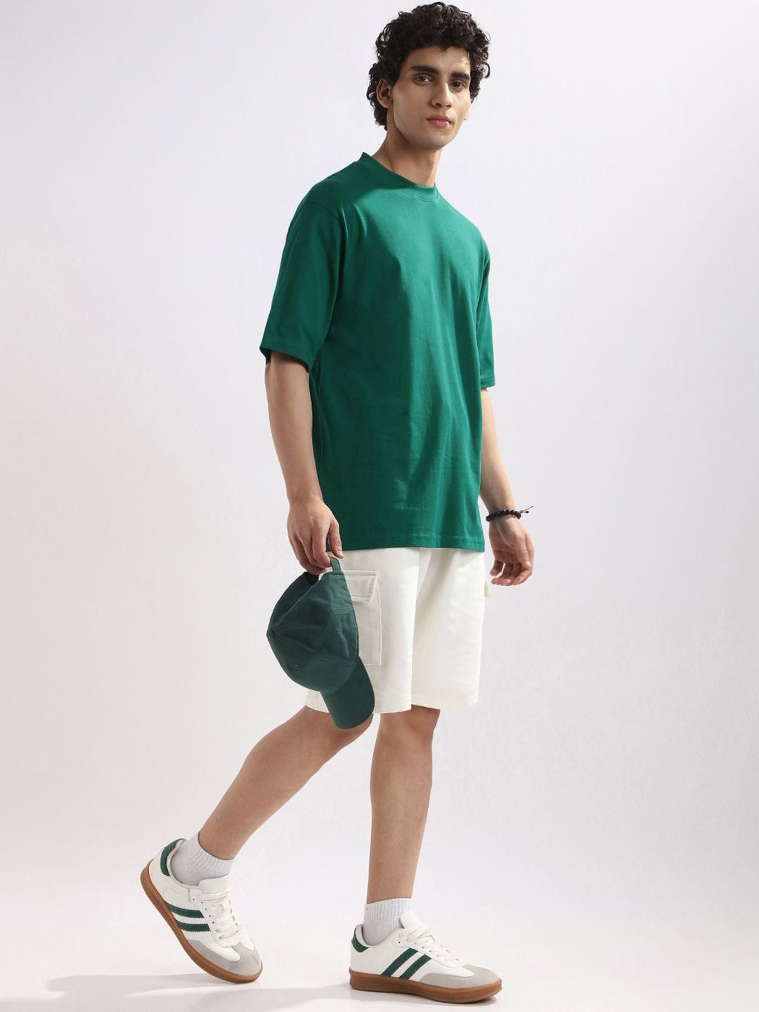 Men’s Oversized Solid Pure Cotton T-Shirt – Breathable Streetwear for ...