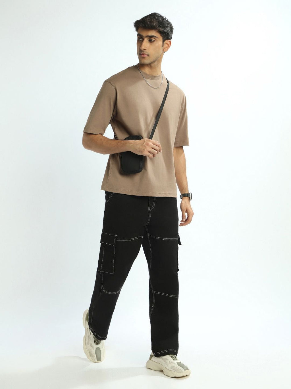 Drop-Shoulder Sleeves Oversized Cotton T-Shirt for Men in Pakistan | HB INDUSTRIES