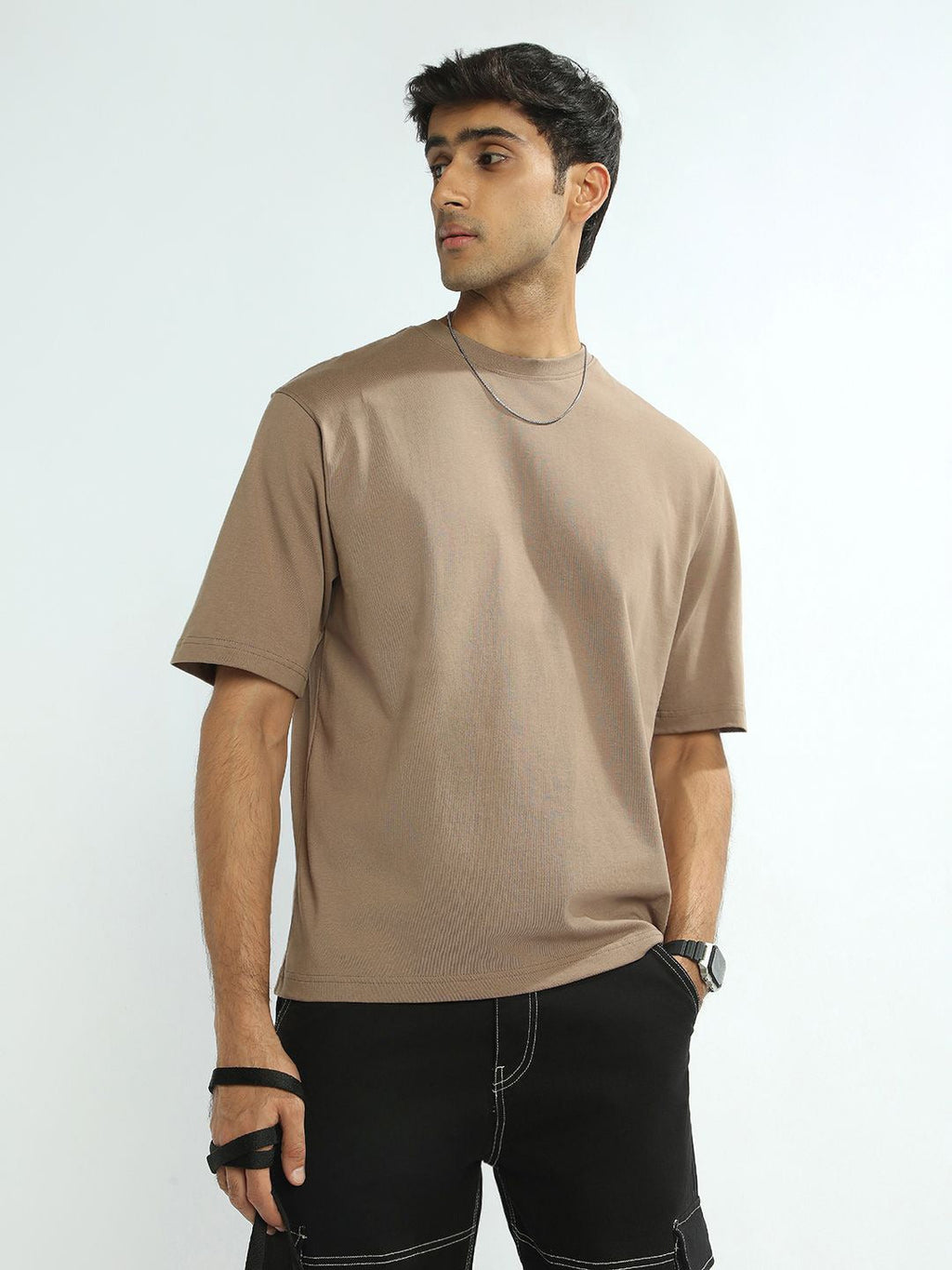 Drop-Shoulder Sleeves Oversized Cotton T-Shirt for Men in Pakistan | HB INDUSTRIES