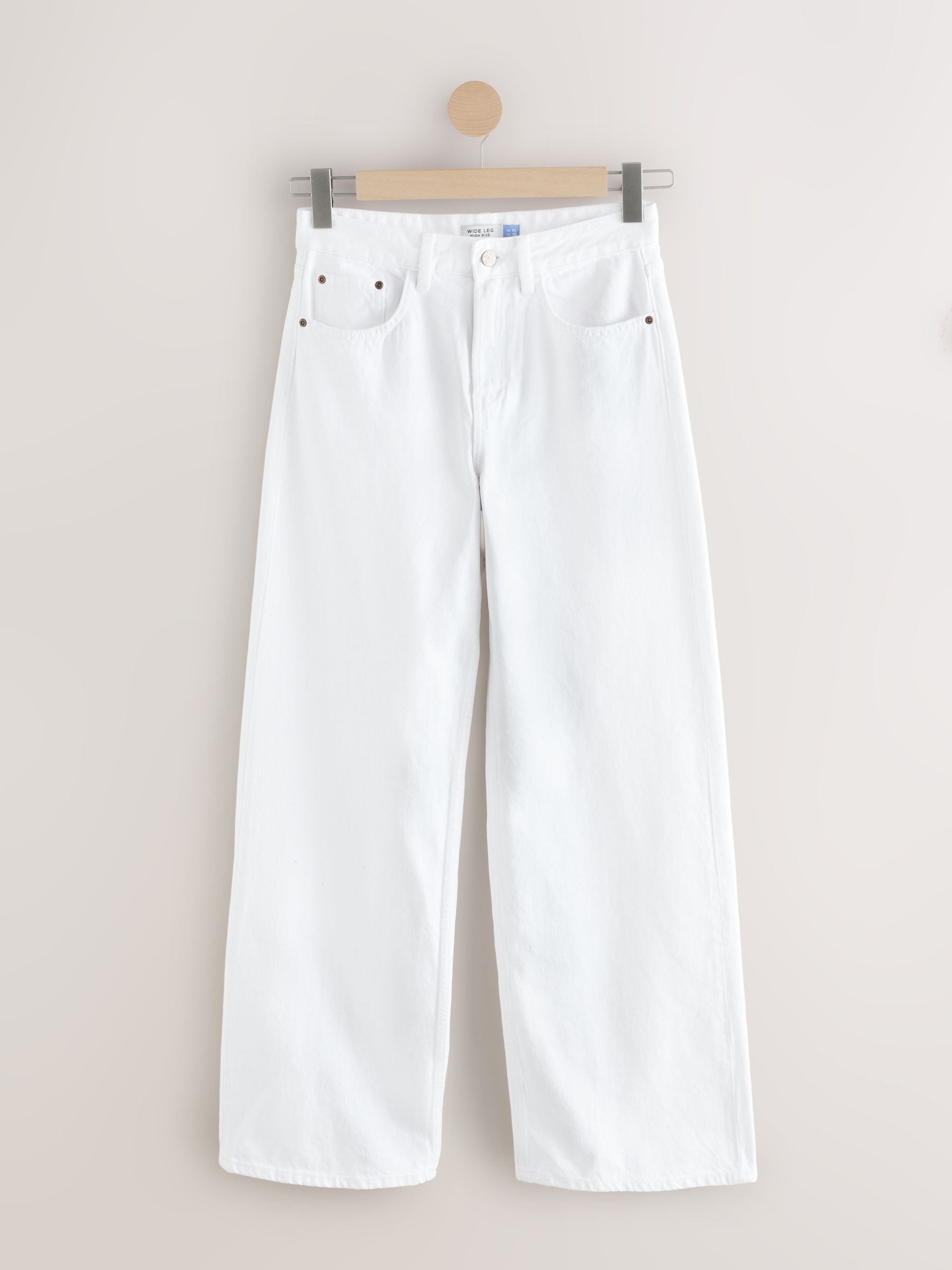 Women White Wide Leg Jeans – Elegant High Waisted Denim Pants for Stylish Outfits in Pakistan | HB INDUSTRIES