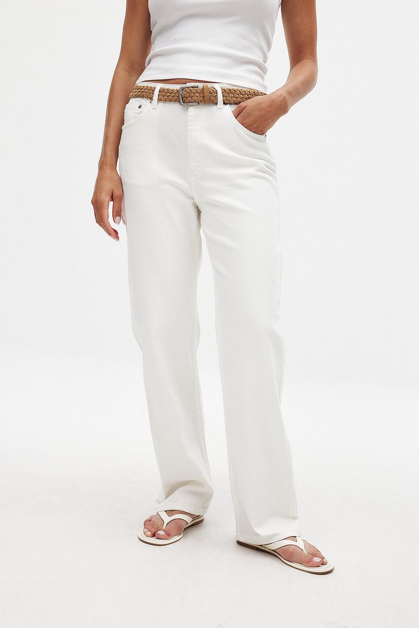 Women Straight High Waist Jeans – Flattering High-Rise Straight Leg, Tummy-Smoothing Denim for Pakistan | DOCACCA