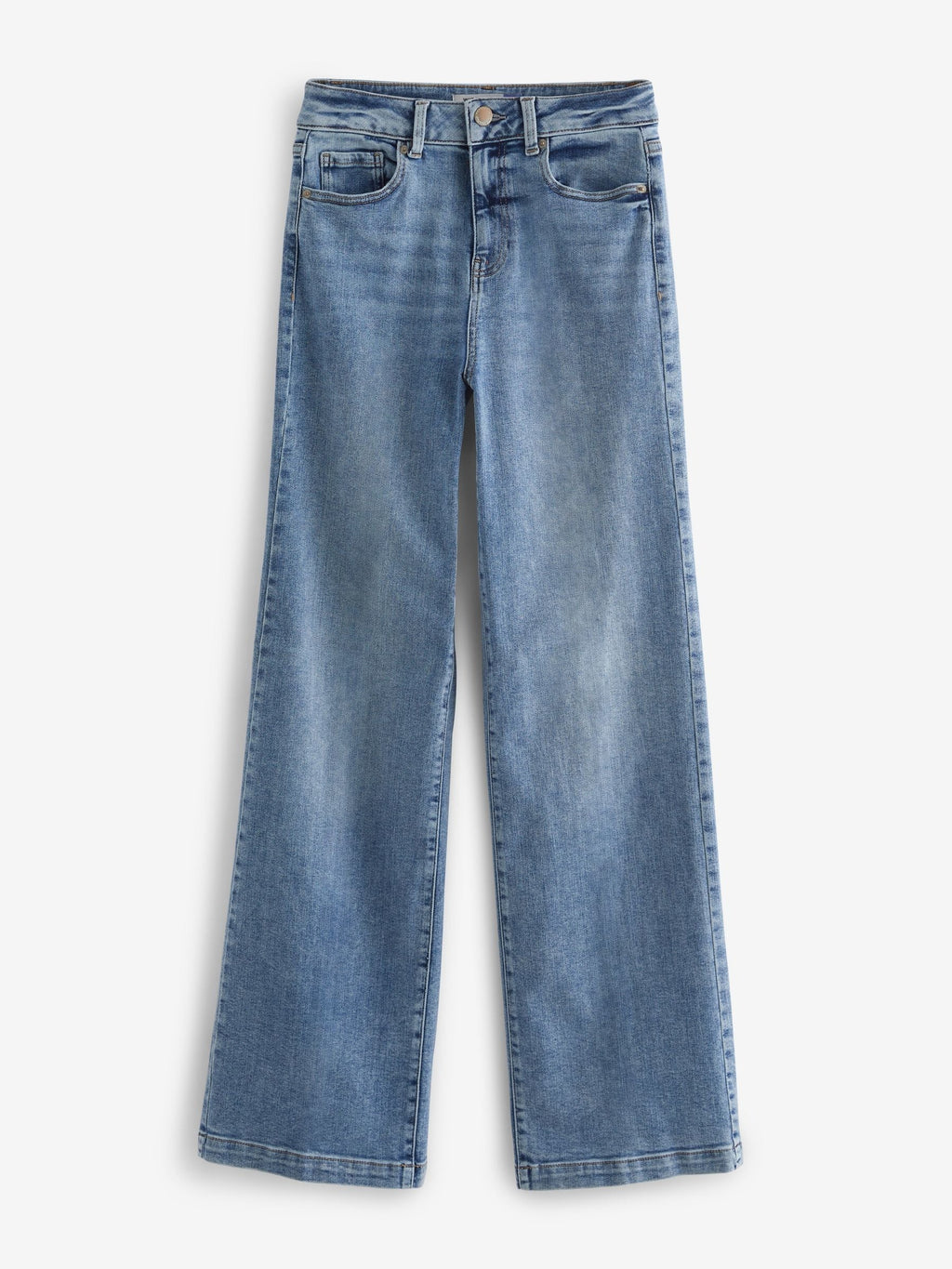 Women Mid Blue Wide Leg Jeans – Trendy High Waist Denim Pants for Women in Pakistan | HB INDUSTRIES