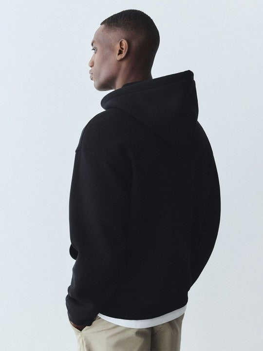 Men Loose Fit Zip-Through Hoodie – Casual Cotton Zipper Sweatshirt for Pakistan | DOCACCA