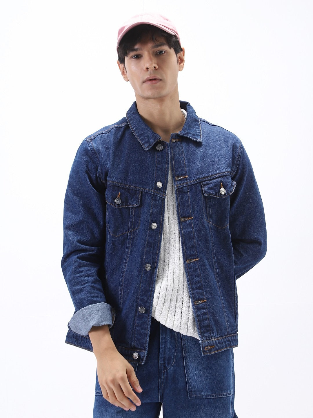 Men’s Regular Fit Sleeveless Washed Denim Jacket by HB INDUSTRIES – Stylish Vest for Casual Wear in Pakistan