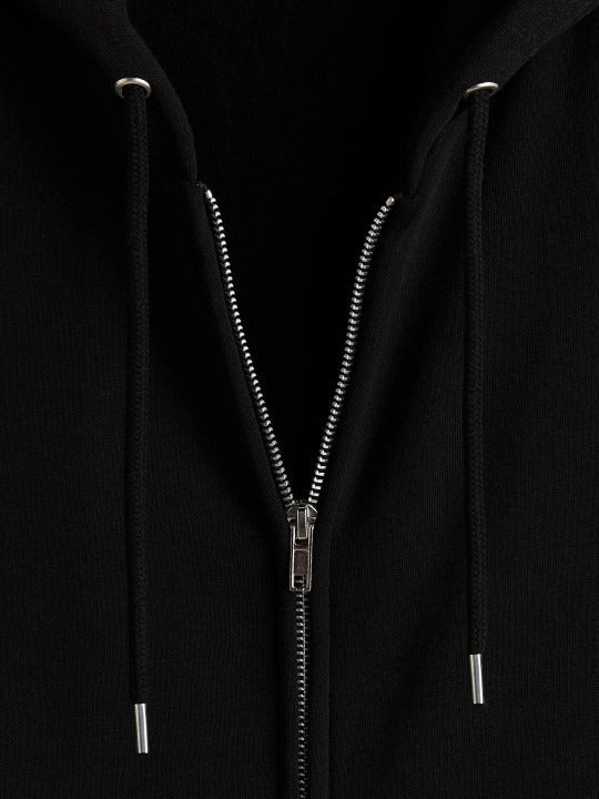 Men Loose Fit Zip-Through Hoodie – Casual Cotton Zipper Sweatshirt for Pakistan | DOCACCA
