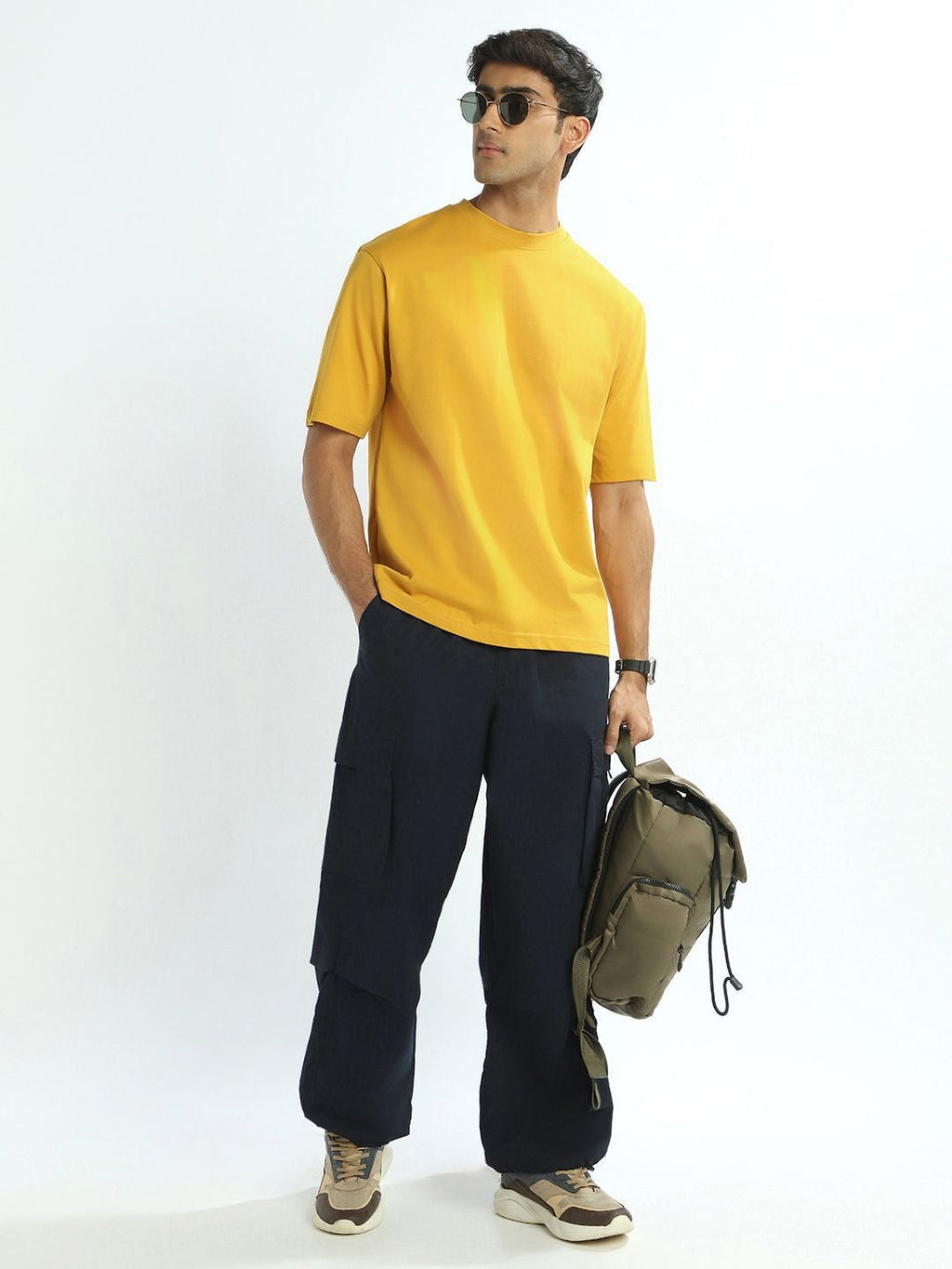 Drop Shoulder Oversized Cotton T-Shirt for Men – Breathable Summer Wear in Pakistan