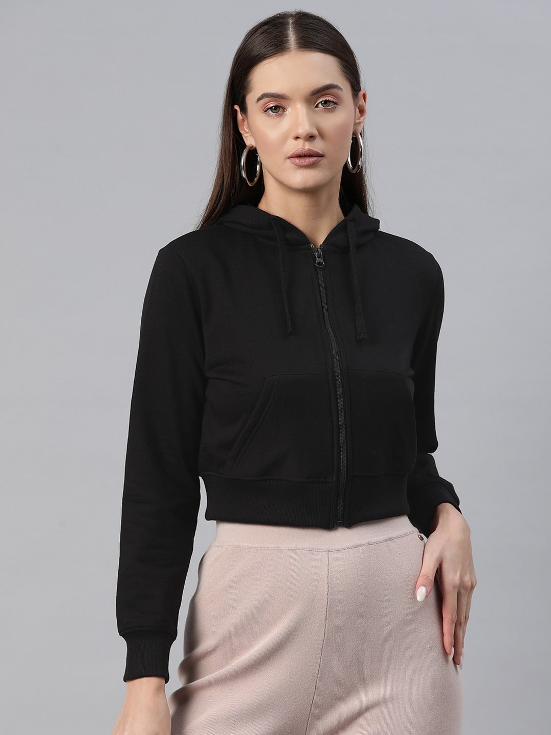 Women’s Hooded Cropped Fleece Hoodie — Cozy Crop Sweatshirt | HB INDUSTRIES Pakistan
