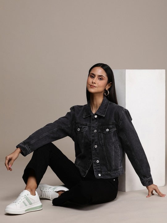 Washed Cotton Denim Jacket – Lightweight Breathable Cotton Jacket for Pakistan | DOCACCA