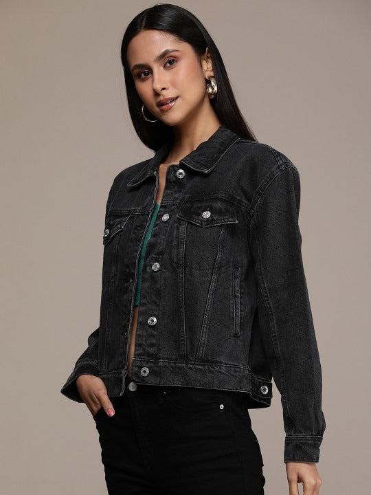 Washed Cotton Denim Jacket – Lightweight Breathable Cotton Jacket for Pakistan | DOCACCA