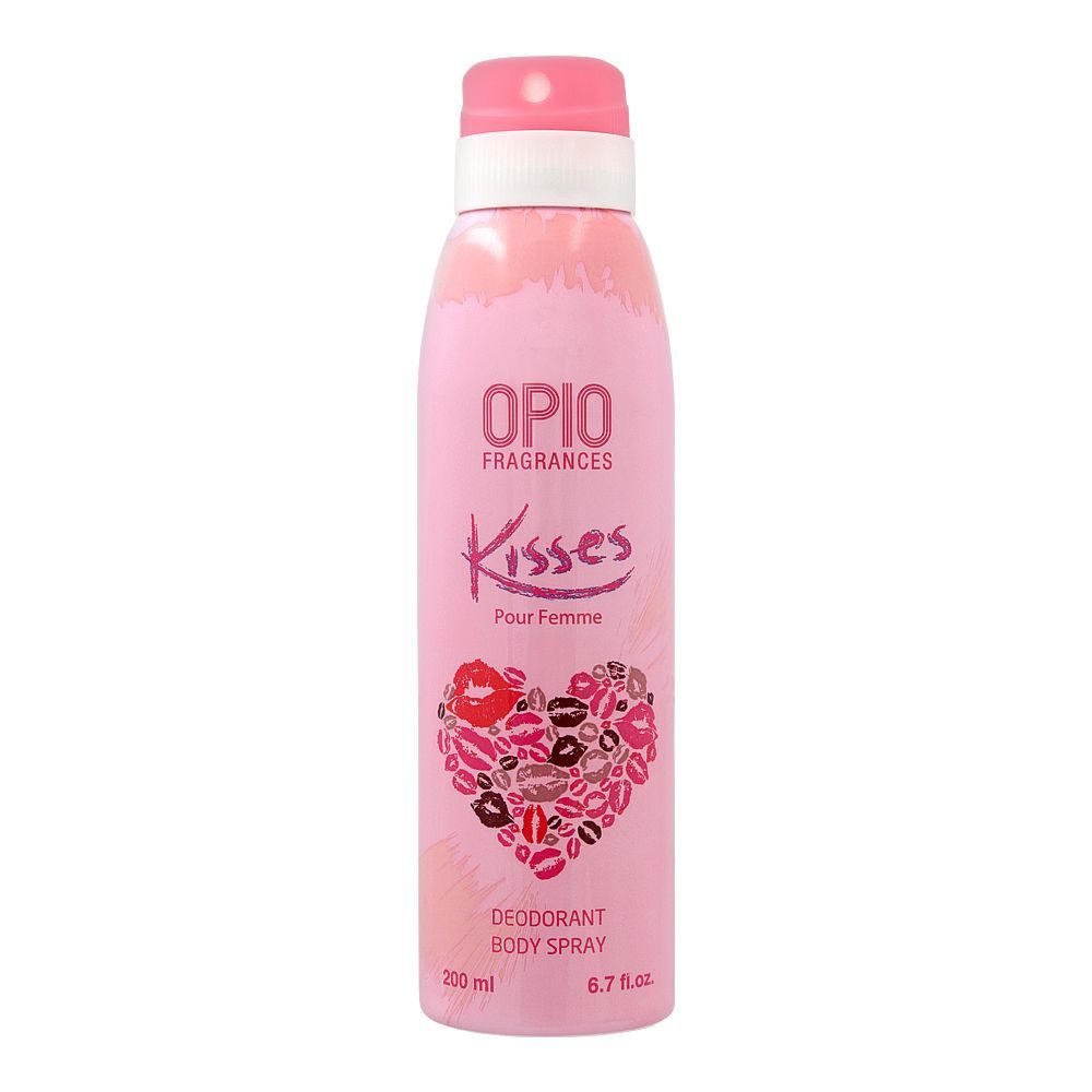 Opio Kisses Deodorant Body Spray, For Women, 200ml