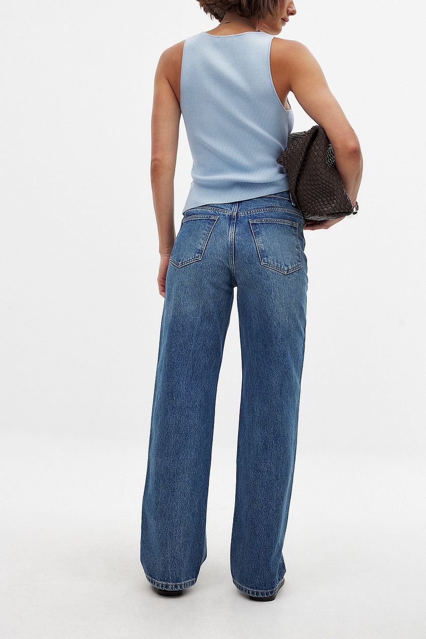 Women Mid Waist Straight Jeans – Classic Straight-Leg Denim for Daily Style in Pakistan | DOCACCA