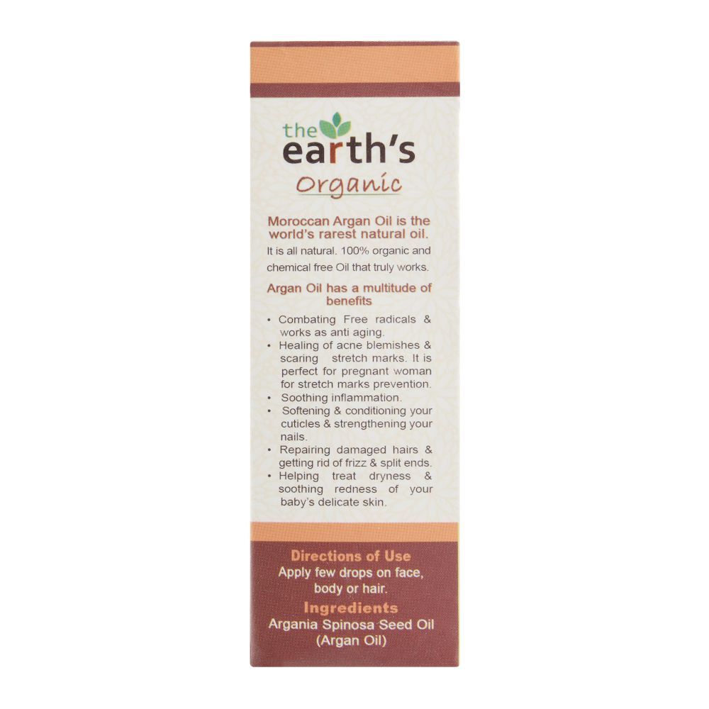 The Earth's Organic Moroccan Multi-Purpose Argan Oil, 40ml