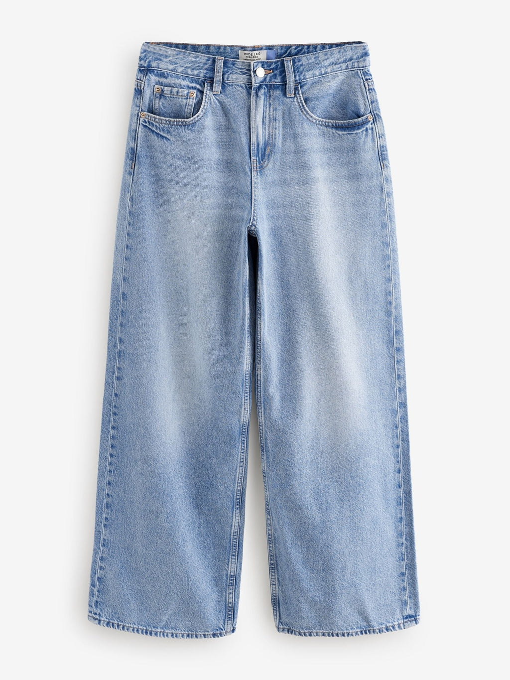 Women Mid Blue Wide Leg Jeans – Trendy, Comfortable & Stylish Denim Pants in Pakistan