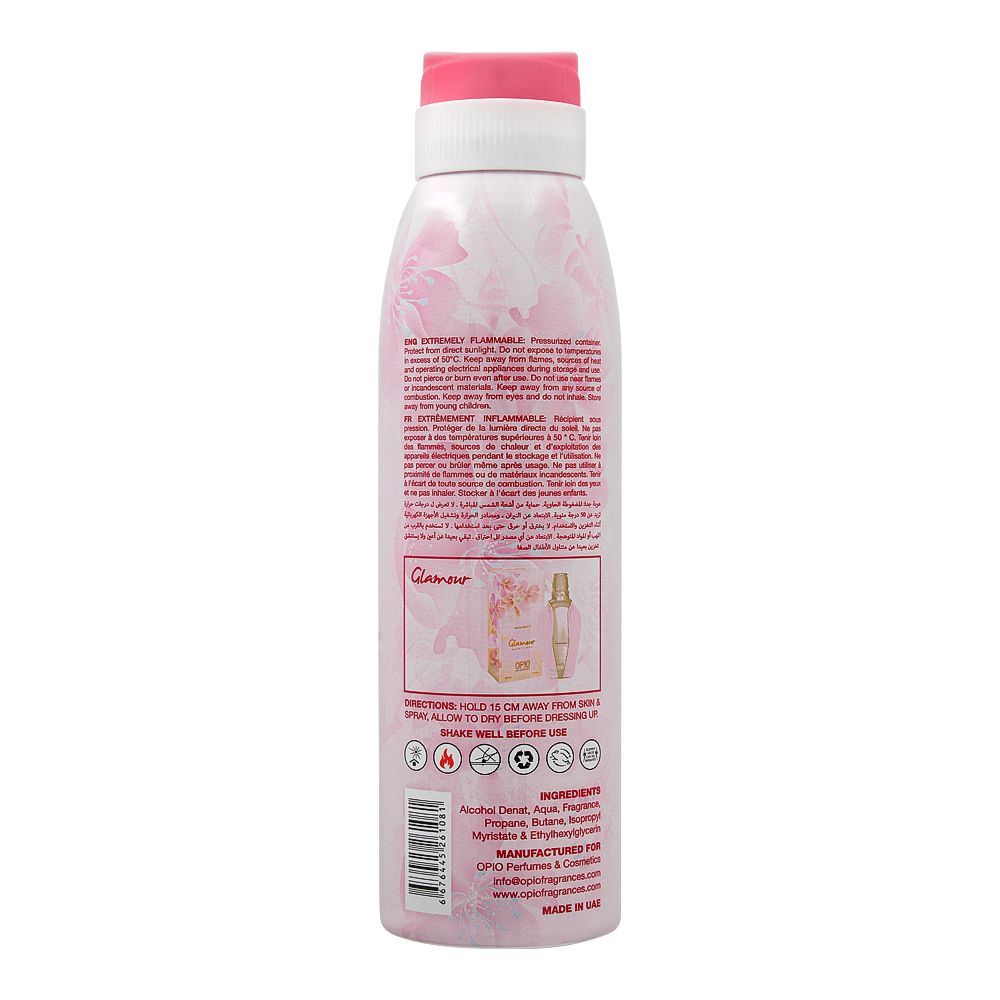 Opio Glamour Deodorant Body Spray, For Women, 200ml
