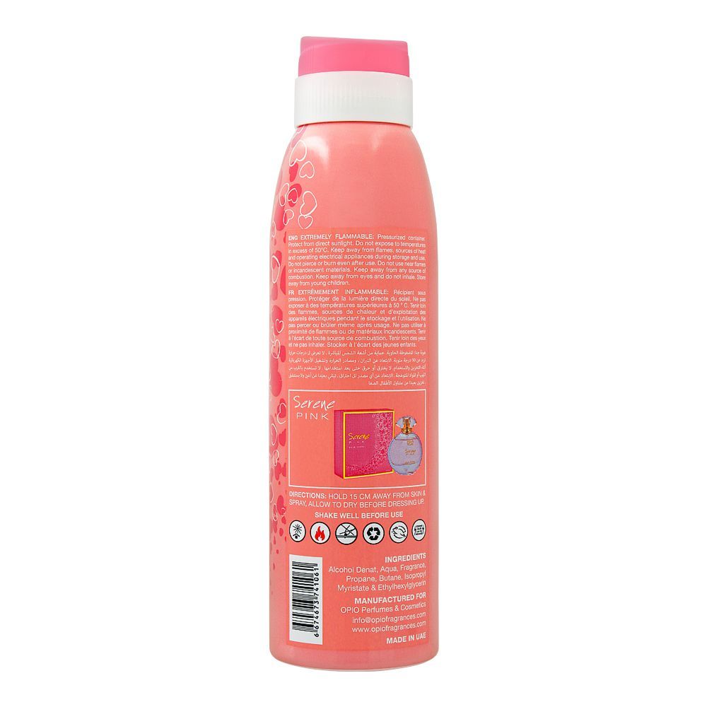 Opio Serene Pink Deodorant Body Spray, For Women, 200ml
