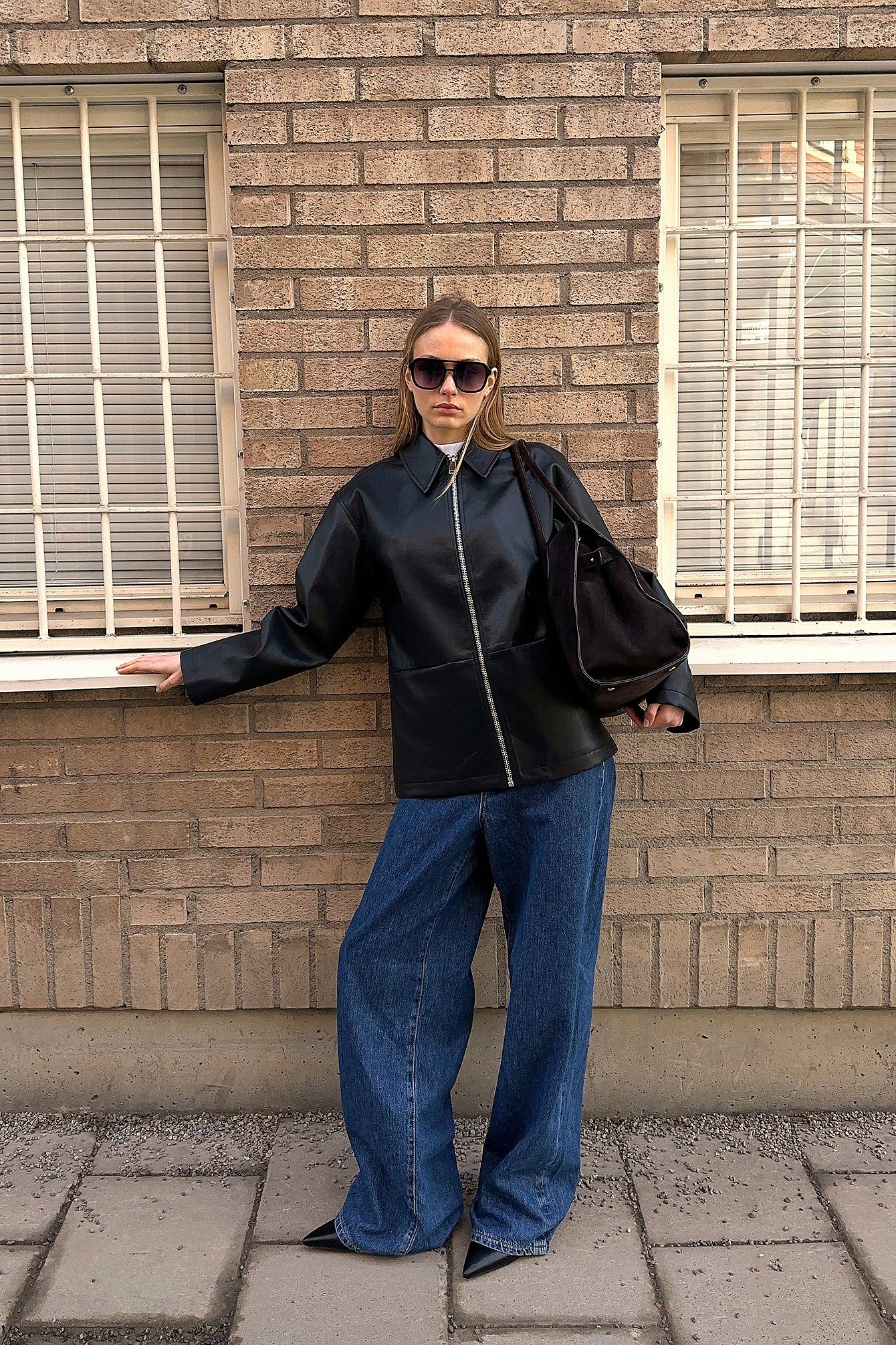 Women Loose Low Waist Long Jeans – Baggy Wide Leg Low-Rise Denim for Pakistan | DOCACCA