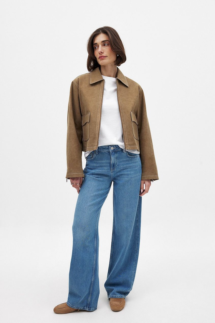 Women Mid Waist Soft Denim Jeans – Comfort Stretch, Everyday Pakistani Fit | DOCACCA