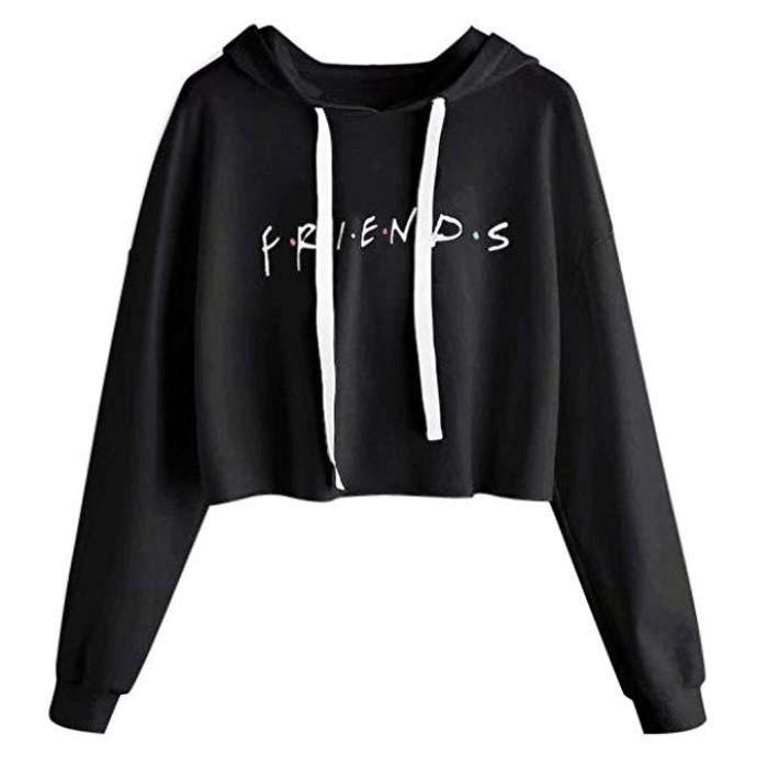 ABBY Printed Fleece Pull Over Hoodie For womens
