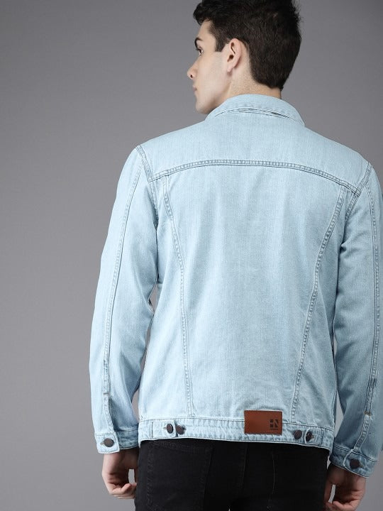 Men Solid Denim Jacket – Classic Outerwear for Pakistani Street Style | HB INDUSTRIES