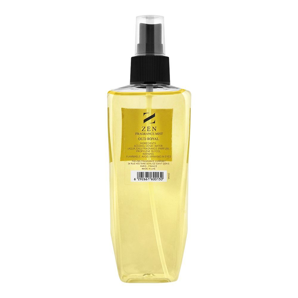 Zen Fragrance Mist For Men Oud Royal, 250ml