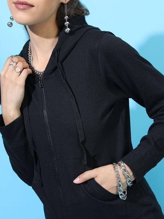 Women Hooded Cotton Zipper — Full-Zip Cotton Hoodie with Kangaroo Pocket | HB INDUSTRIES Pakistan