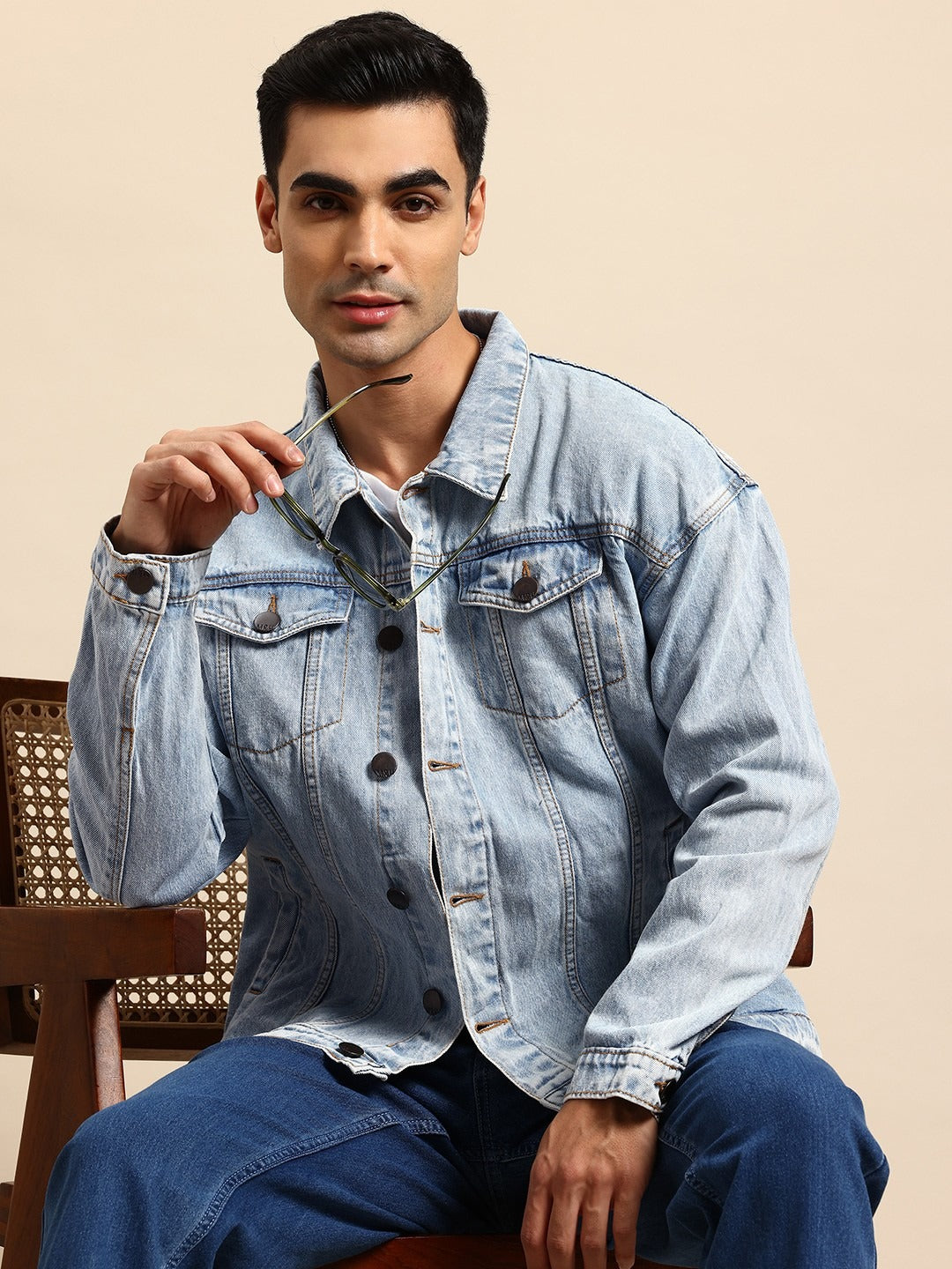 Men Pure Cotton Denim Jacket – Lightweight, Breathable Outerwear for Pakistani Seasons | HB INDUSTRIES